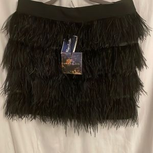 Amaryllis- Feather Fringe skirt- size 8